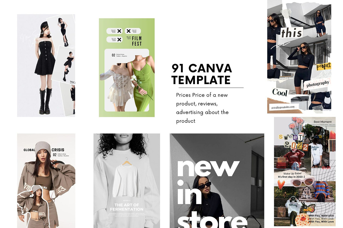 Fashion Stories Canva Template, a Social Media Template by AI Goddess Creations (Photo 2 of 5)