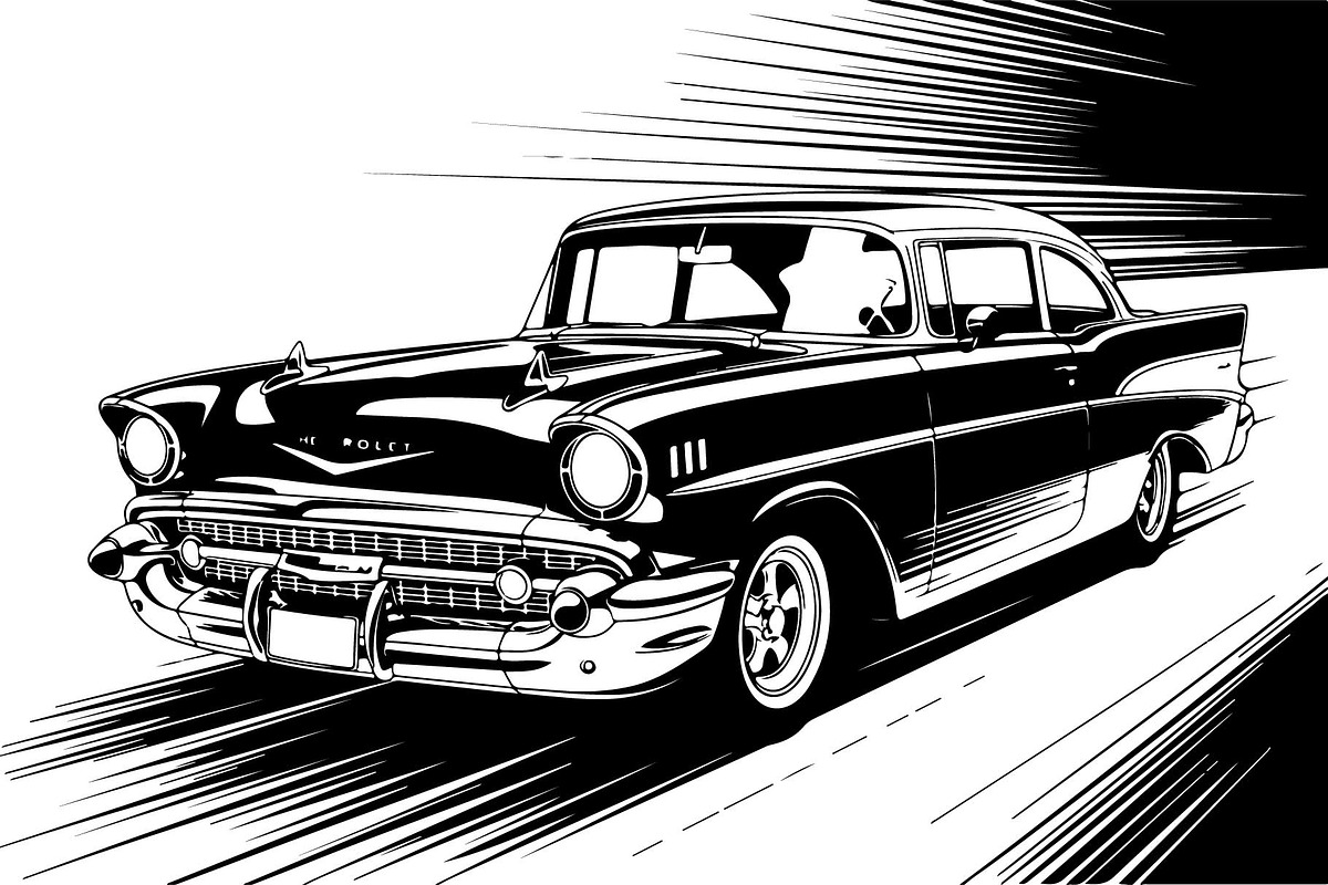 Classic Muscle Car SVG Bundle, an Object Graphic by jahid234 (Photo 2 of 12)