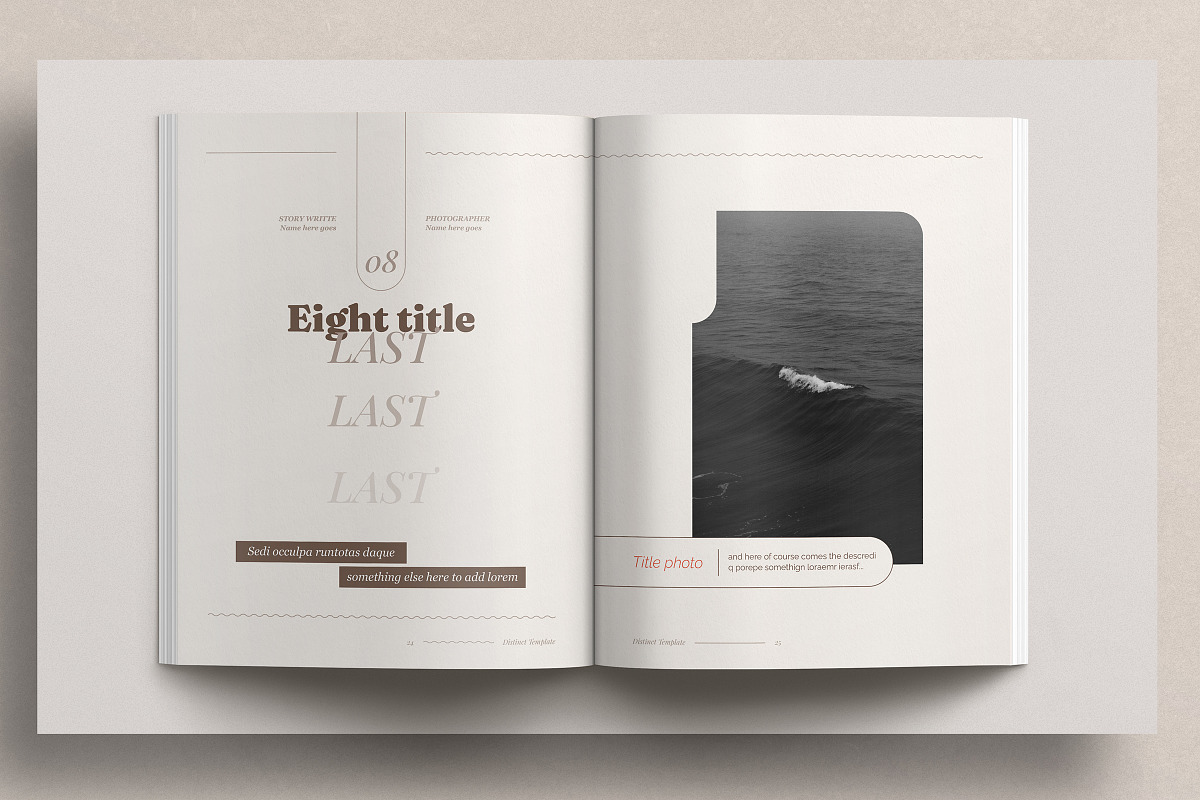 Distinct Indesign Template, a Magazine Template by Luuqas Design (Photo 15 of 18)
