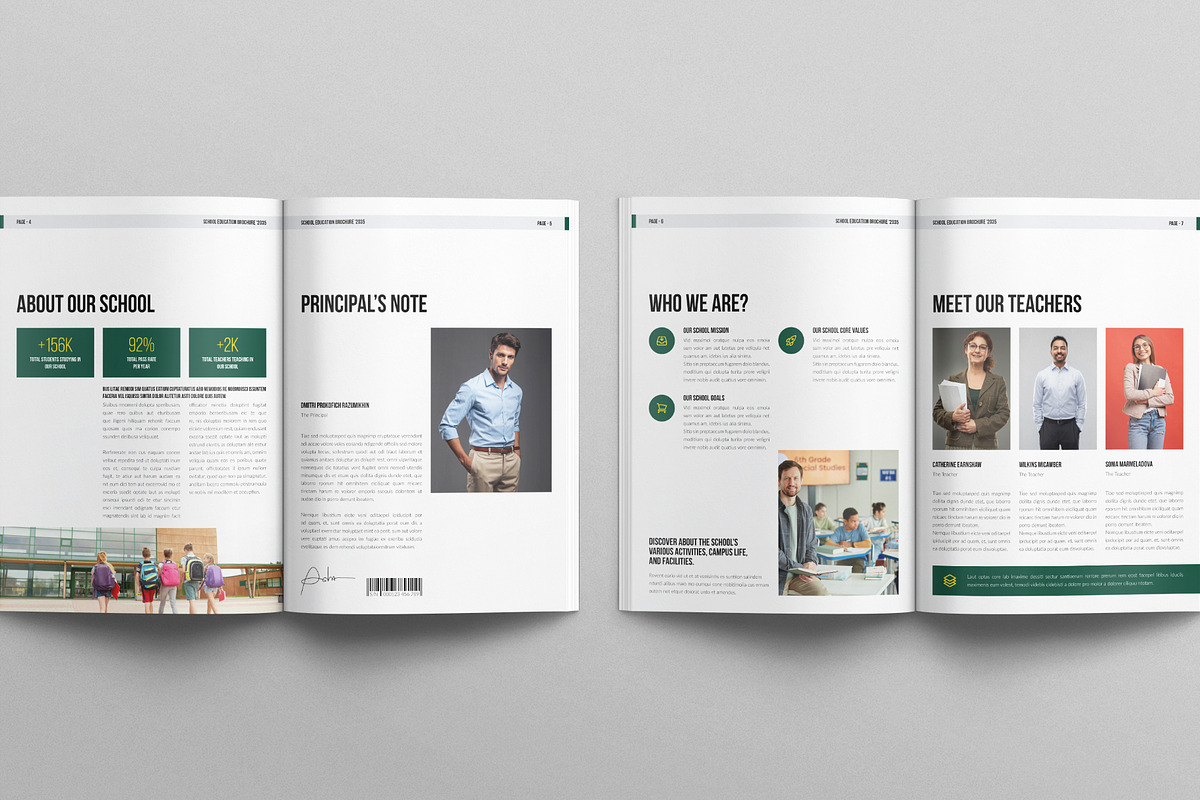 School Education Brochure Template, a Brochure Template by E-Type (Photo 3 of 7)