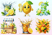 Lemonade Watercolor Clipart, a Graphic by CitraGraphics (Thumbnail 3 of 4)