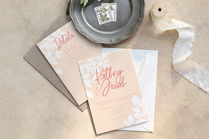 Blush Wedding Stationery Suite