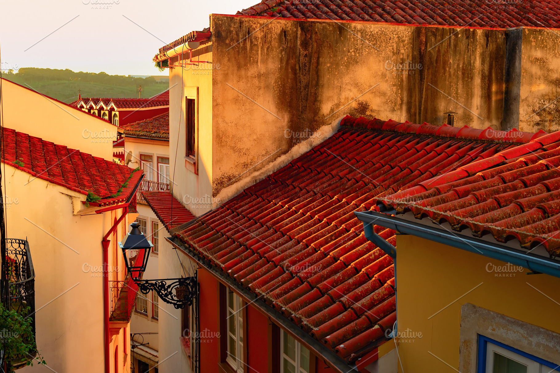 Street sunset architecture Porto Portugal, an Architecture Photo by joyt