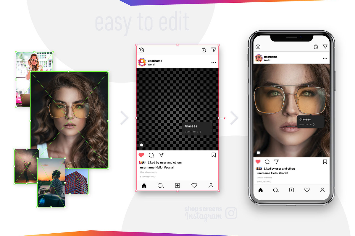 Instagram Shop Screens, a Social Media Template by karnofff (Photo 3 of 4)