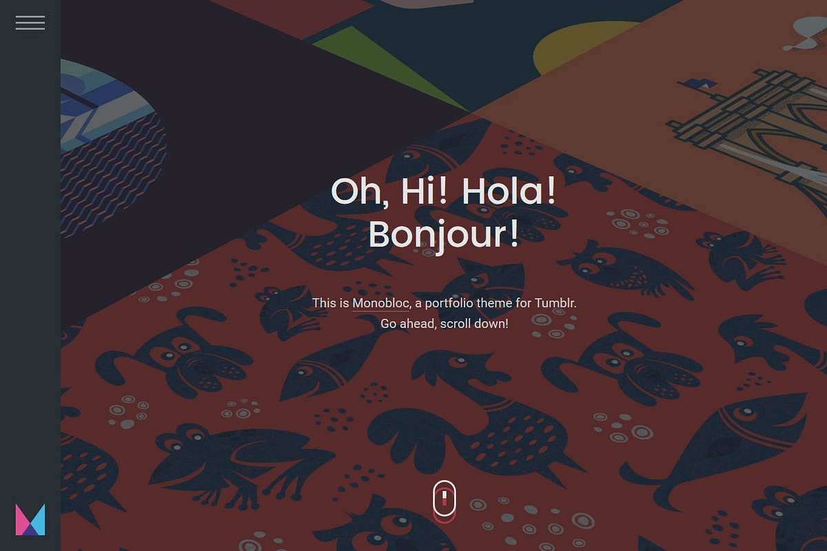 Monobloc Tumblr Theme, a Websites & App Template by PixelMoxie (Photo 2 of 10)
