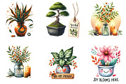 Positive Autumn Houseplant Clipart, an Illustration by DreamArtGraphic (Thumbnail 3 of 4)