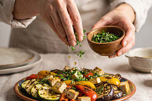 vegan, healthy food