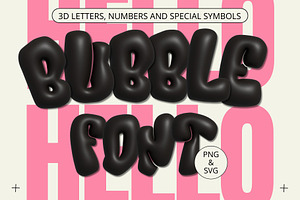 Black Bubble Letters