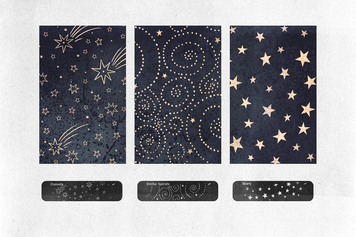 Magic Stars. Brushes for Procreate, a Brush Add-On by Maria Summer (Photo 4 of 10)