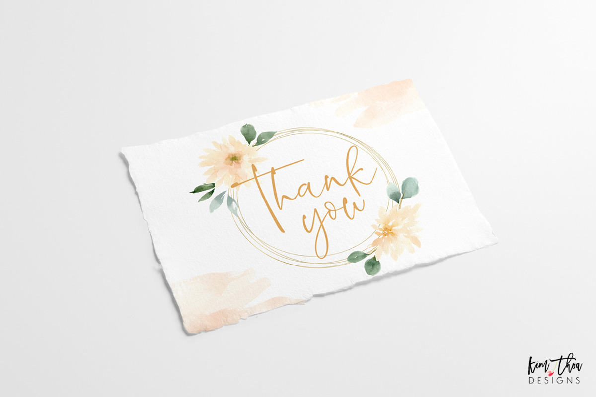 Peach and Cream Dahlias, an Illustration by Kim Thoa Designs (Photo 14 of 14)