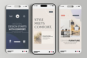 Modern Furniture Social Media Story, a Social Media Template by MightyDesign (Thumbnail 3 of 6)