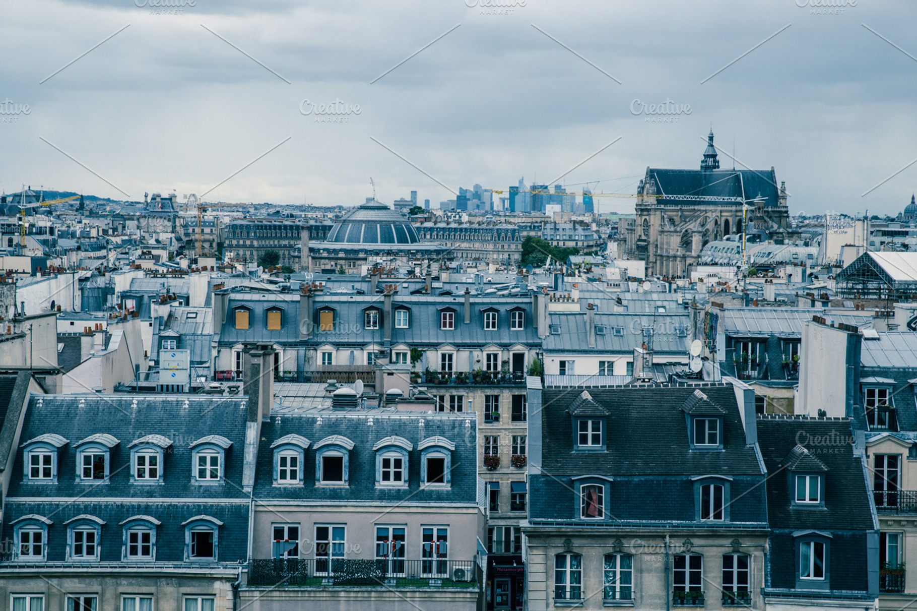 Paris Rooftops, an Architecture Photo by Tom Eversley