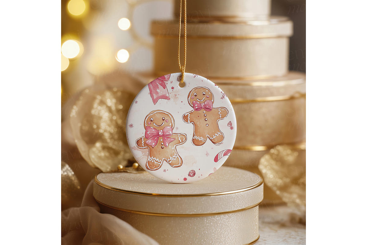 Ceramic Ornament Mockup, a Merchandise Mockup by EmpaviMockups (Photo 4 of 7)