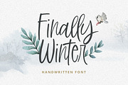 Finally Winter - handwritten font, a Script Font by Littlehand (Thumbnail 1 of 9)