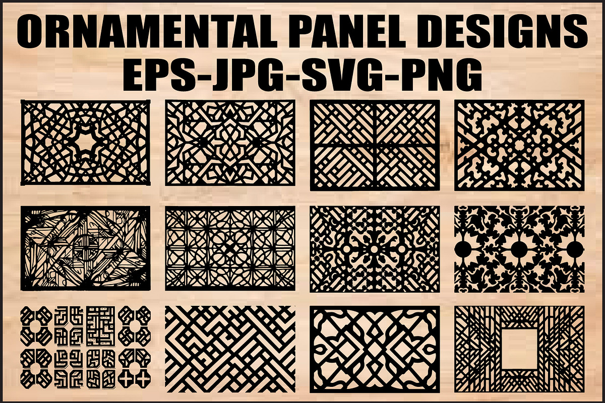 Laser Cut Ornamental Panels, an Object Graphic by jahid234 (Photo 1 of 13)