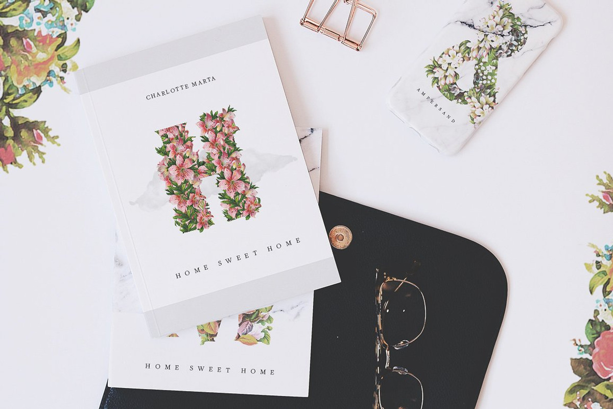 BOUQET - SVG Font Flower Watercolor, a Symbol Font by Anxiety Studio (Photo 5 of 24)