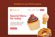 20 Food and Culinary 3D Icon Set, a Food & Drink 3D Model by Bilicube Studio (Thumbnail 4 of 6)