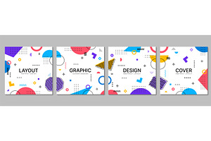 Abstract square banners, a Decorative Illustration by Vector Tradition