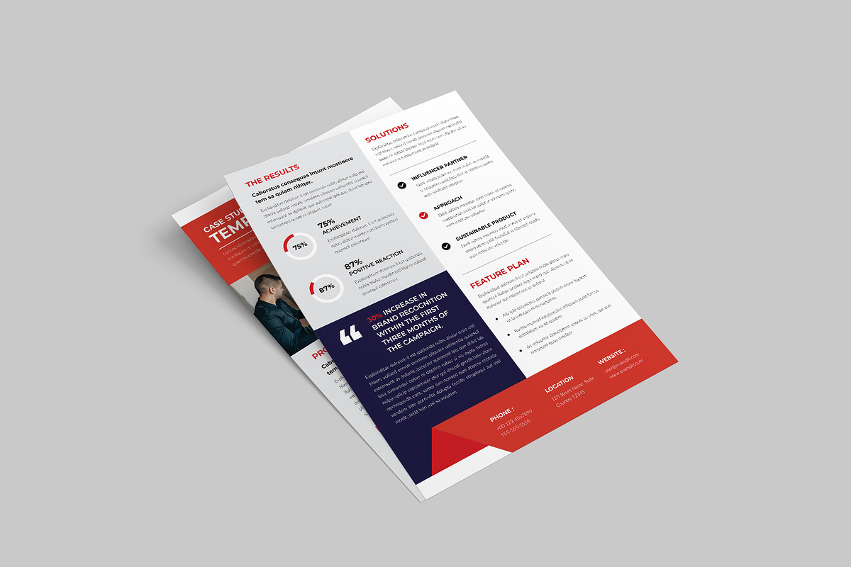 Modern Case Study Flyer preview 7