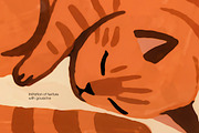 Cats, printable illustrations, an Animal Illustration by MixedArt (Thumbnail 11 of 12)