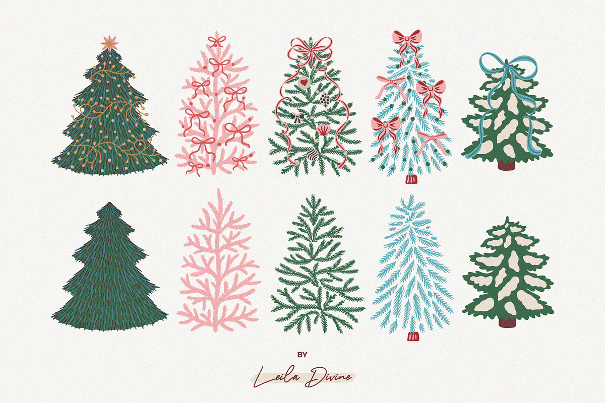 Hand Drawn Christmas Collection, an Object Graphic by Leila Divine (Photo 8 of 22)