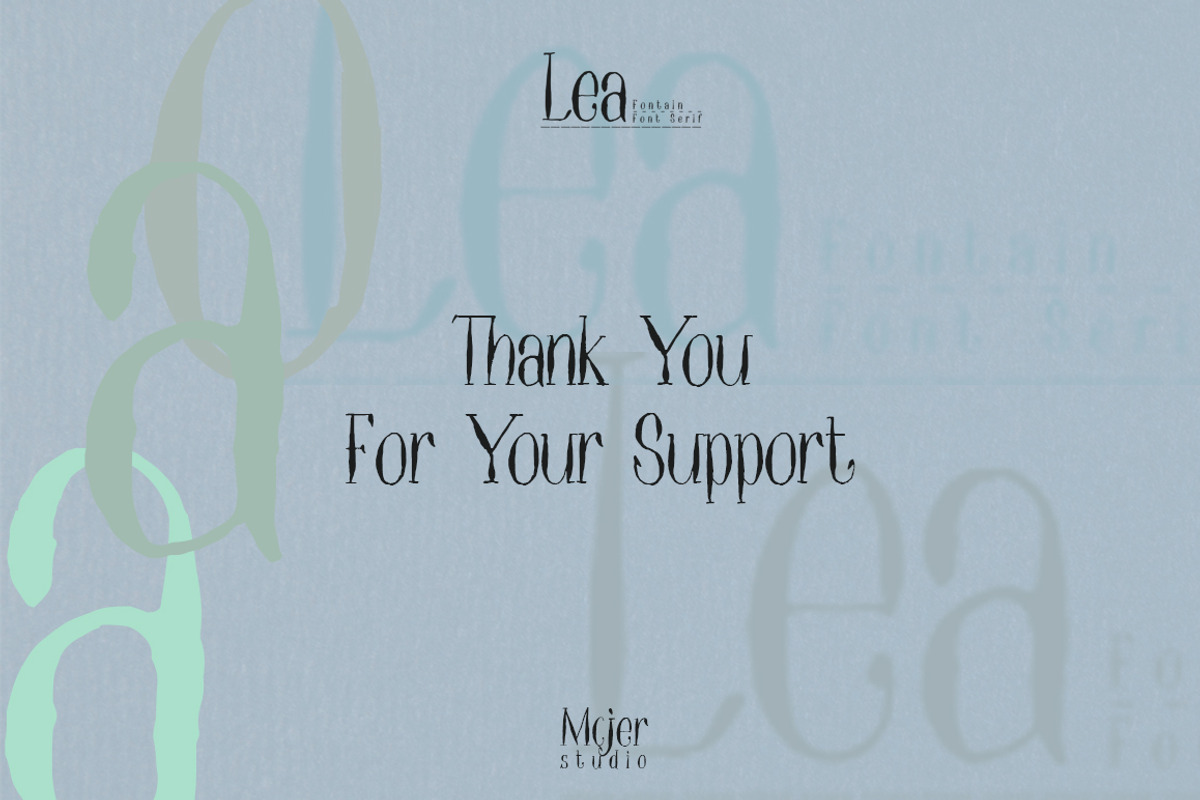 Lea Serif, a Serif Font by McJer.Studio (Photo 7 of 7)