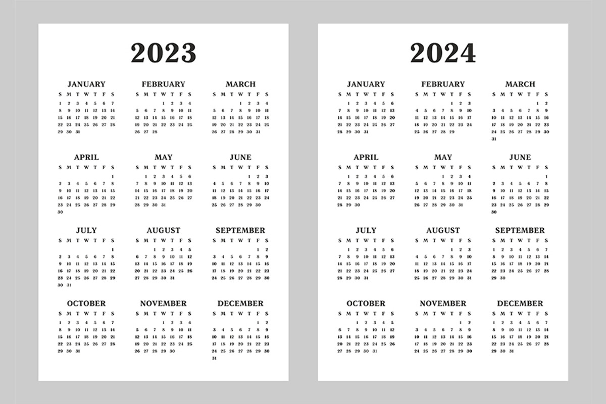 Calendar 2023 and 2030, an Icon by Volyk (Photo 2 of 5)