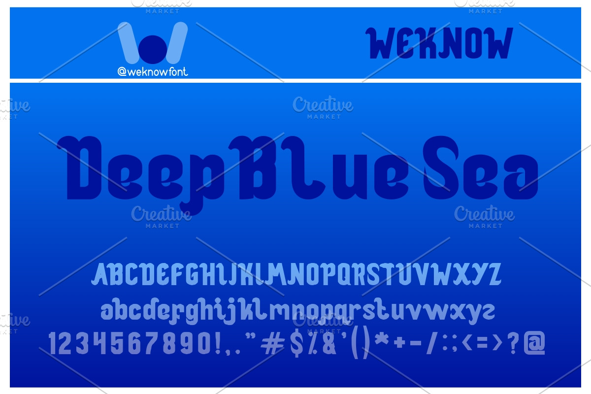 ocean, a Font by weknow (Photo 5 of 5)