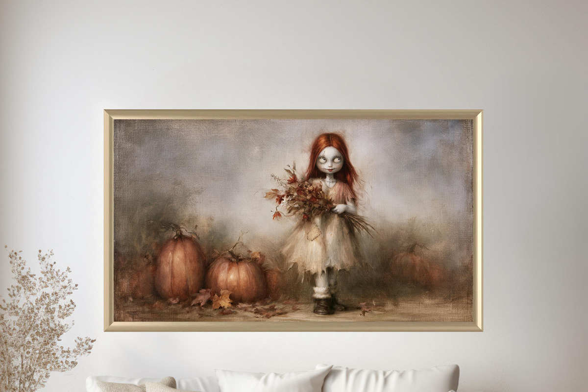 Rustic Halloween Frame Tv Art Set, a Seasonal Illustration by PrintablesByFranklyn (Photo 16 of 16)