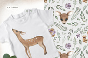 Watercolor deer set, an Animal Illustration by OrangePeafowlArt (Thumbnail 11 of 12)