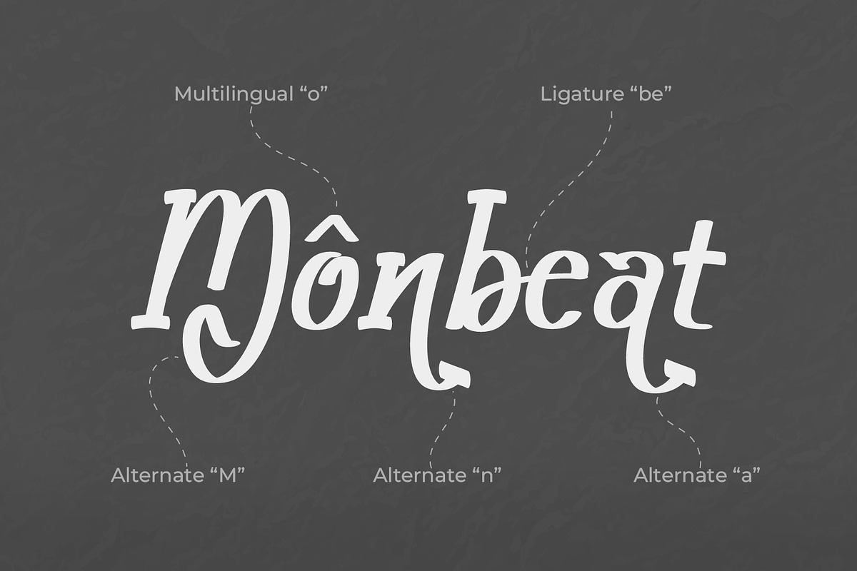 Monbeat - Modern Handwritten Script, a Handwritten Font by Rishsketch (Photo 5 of 13)