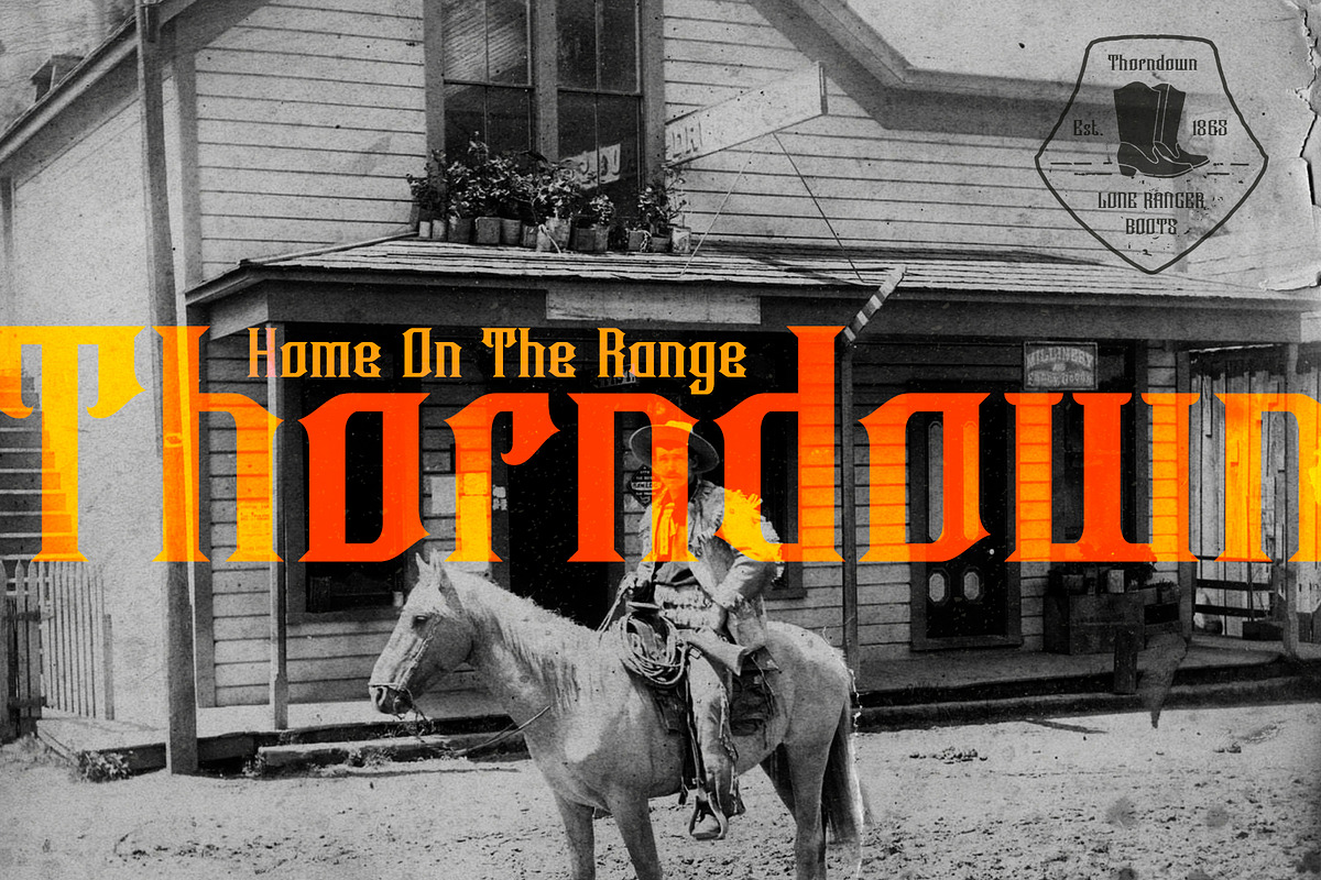 Thorndown - Vintage Display Font, a Handwritten Font by Artdorable (Photo 7 of 12)