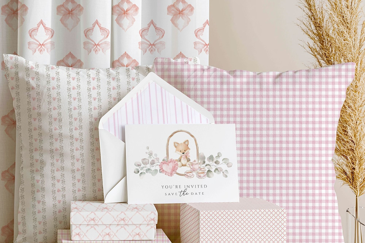 Coquette Atelier nursery boutique, a Decorative Illustration by Invite to Clipart (Photo 12 of 13)