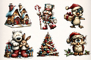 Whimsical Winter Clipart, an Illustration by Dream Creation (Thumbnail 3 of 7)