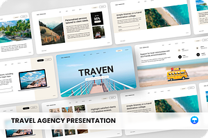 Traven - Travel Agency Keynote, a Presentation Template by SquidPixey