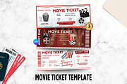 Editable Movie Ticket Canva Template, an Invitation Template by Snapybiz (Thumbnail 1 of 8)