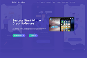 LT App Showcase WordPress Theme