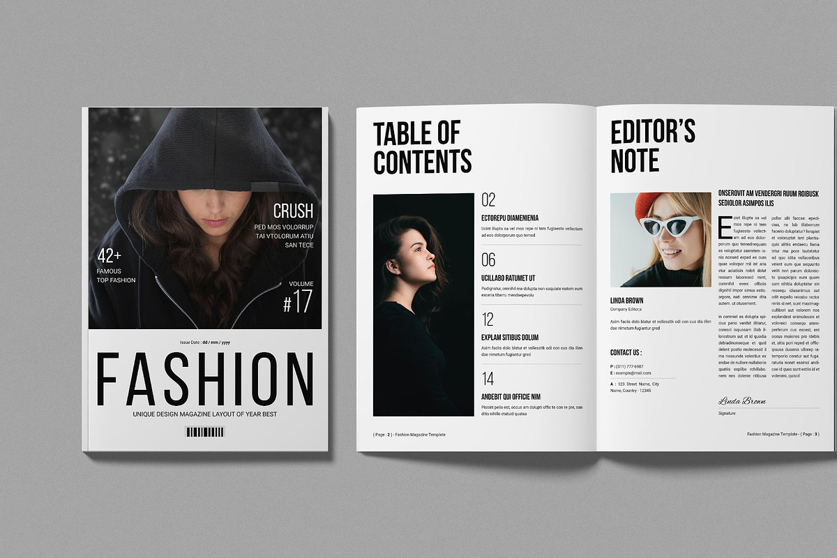 Fashion Magazine Template preview 2