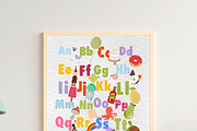 Alphabet Nursery Print: Hand Painted, an Education Illustration by Oleksandra Illustrates (Thumbnail 9 of 12)
