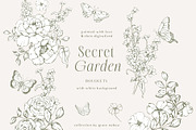 Rococco victorian floral line art, an Object Graphic by Grace Noboa Illustrations (Thumbnail 9 of 9)