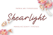 Shearlight - Monoline Script, a Script Font by Patria Ari (P4tcreativa) (Thumbnail 1 of 9)