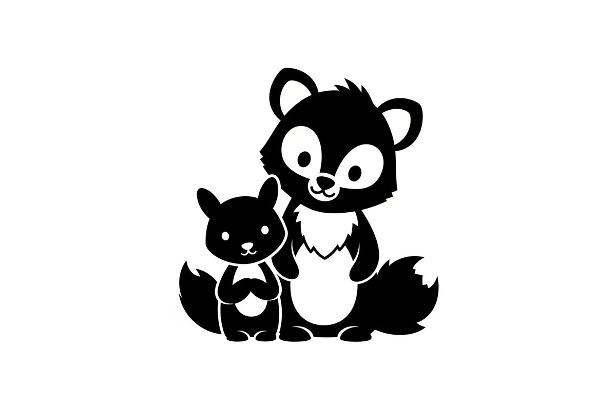 Cute Forest Animal Silhouette Bundle, an Illustration by Creativeshirt (Photo 52 of 54)