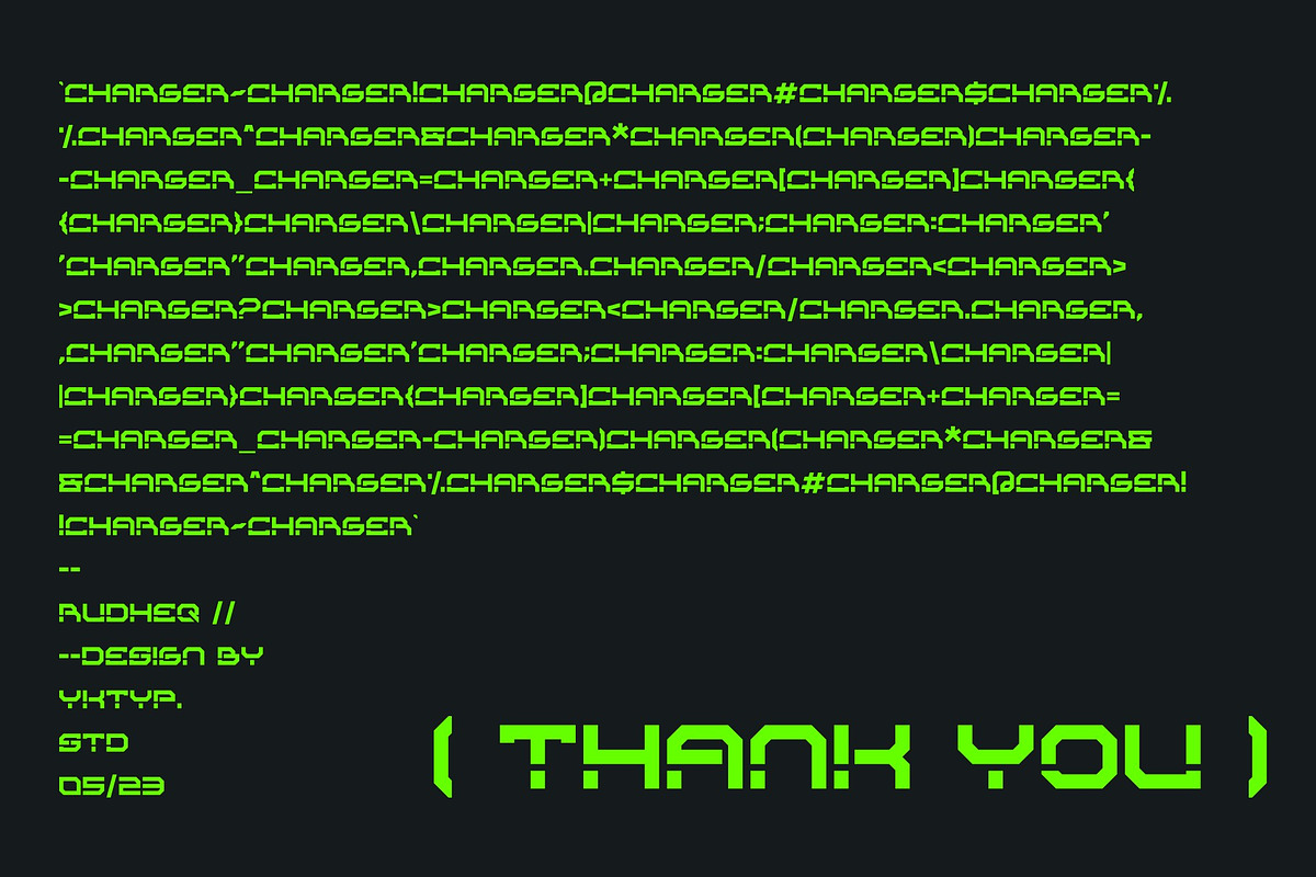 Rudheq, a Font by Yktypstd (Photo 4 of 4)