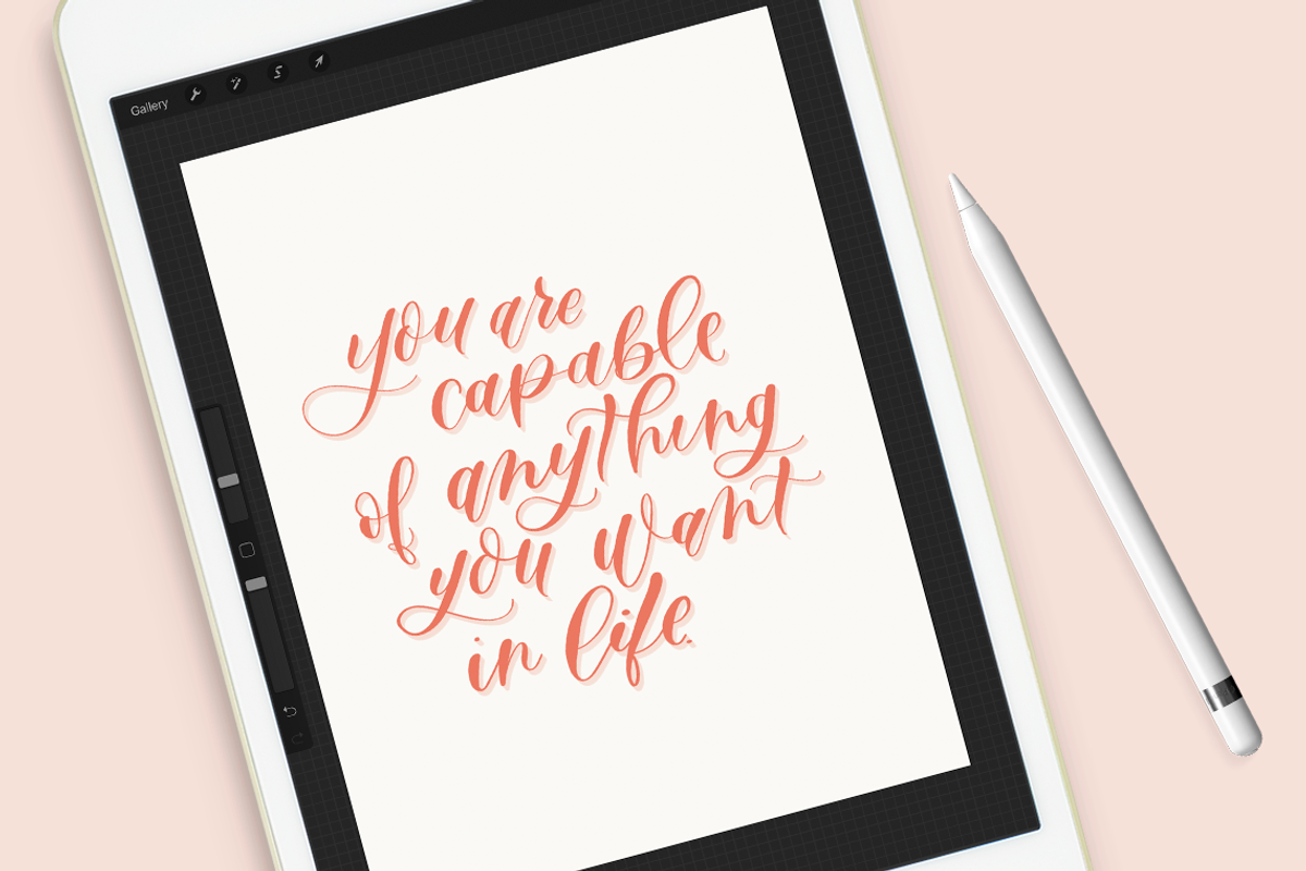 Bounce Lettering Procreate Brush, a Brush Add-On by The Ampersand Shop (Photo 3 of 4)
