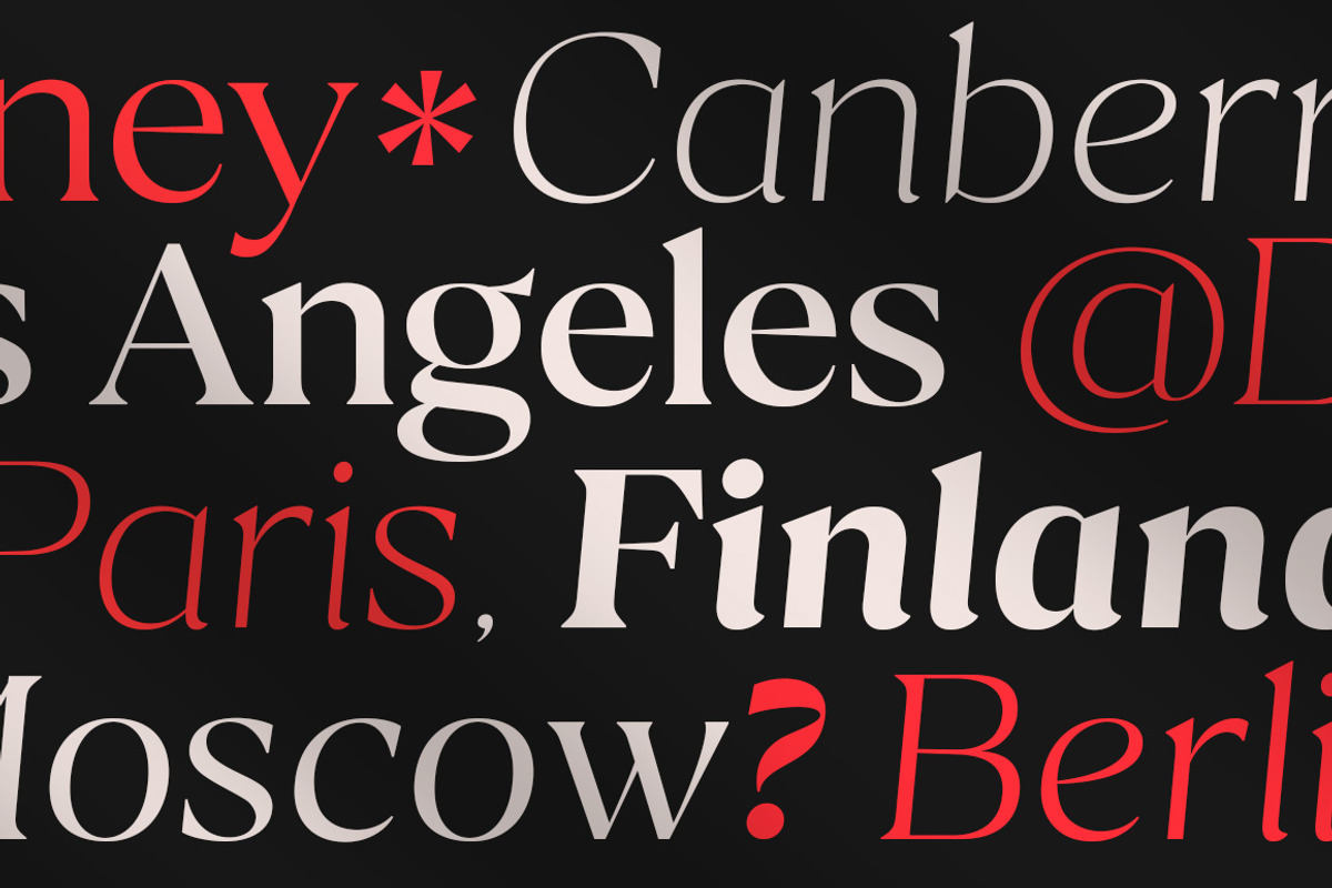 Calibra 20 Fonts | Save 40%, a Serif Font by Mulkan Nazir (Photo 3 of 17)