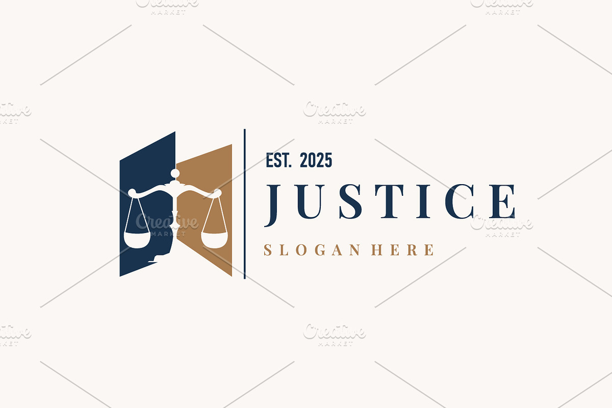 justice logo design symbol lawyer, a Branding & Logo Template by Maylianaw28