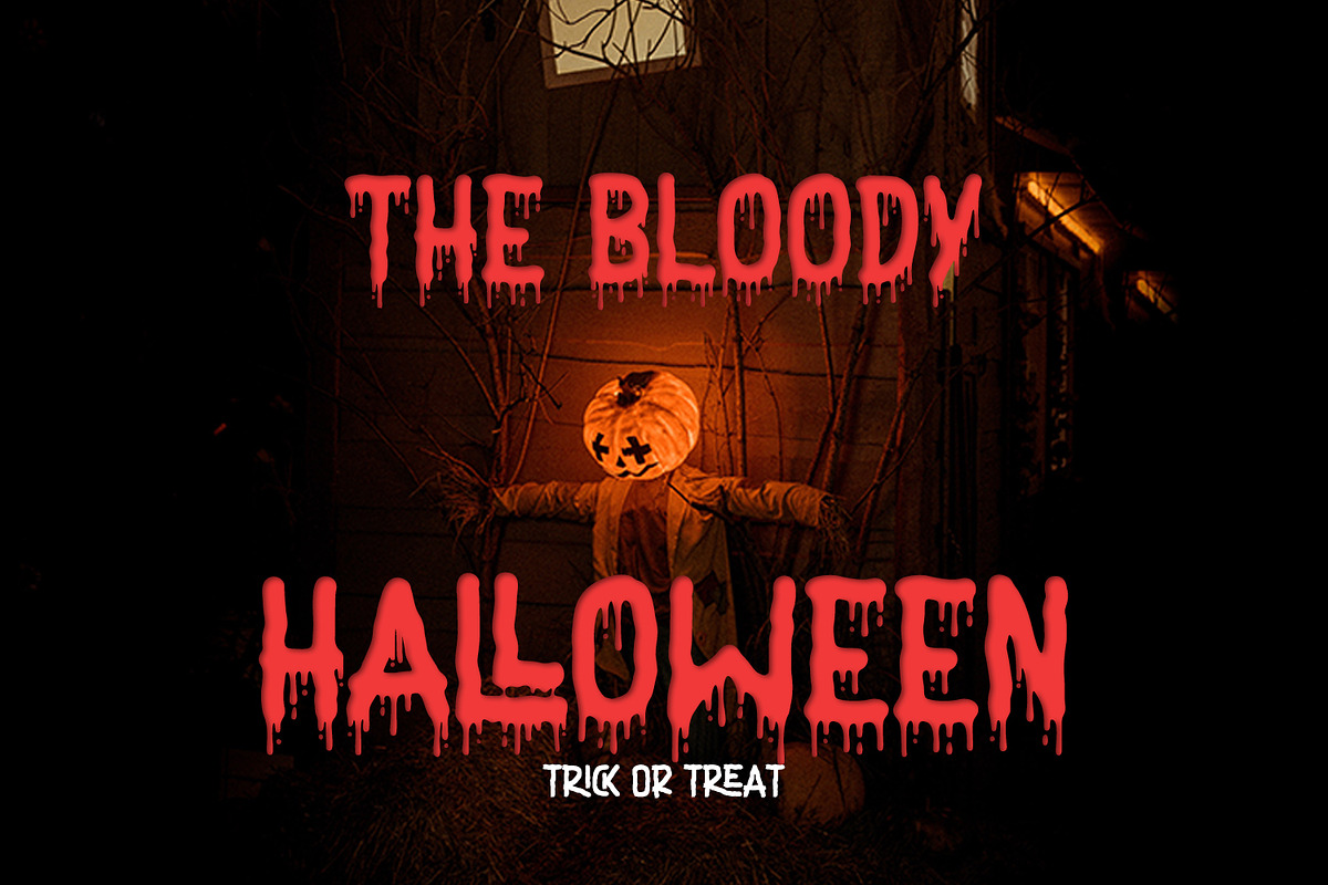 Nightmare - Horror Display Font, a Sans Serif Font by Alpaprana (Photo 8 of 10)