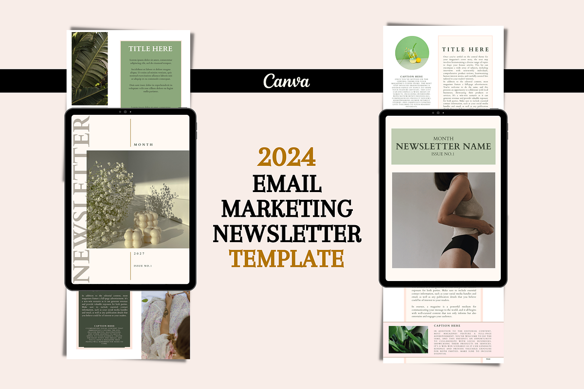 Email Marketing Newsletter Template, a Templates & Theme by Digital By Nikoleta (Photo 1 of 11)