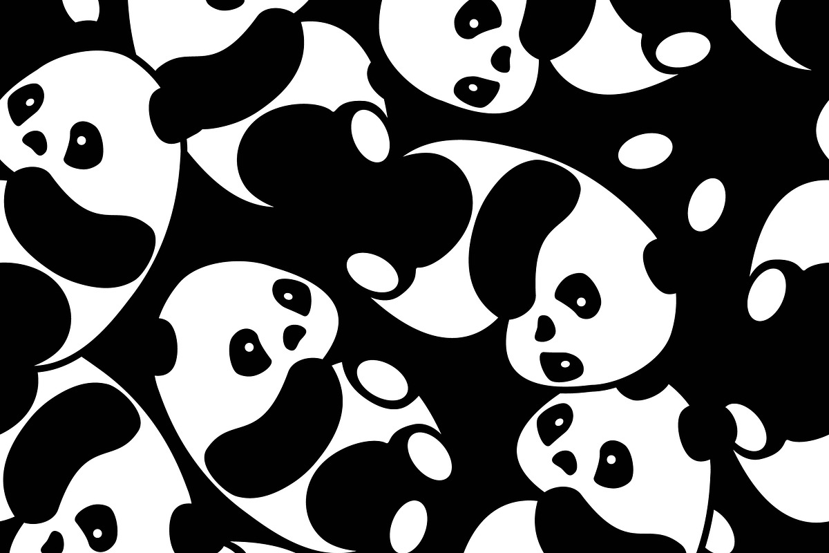 Seamless Pattern Cute Pandas, a Pattern Graphic by Viktorijareut (Photo 1 of 5)
