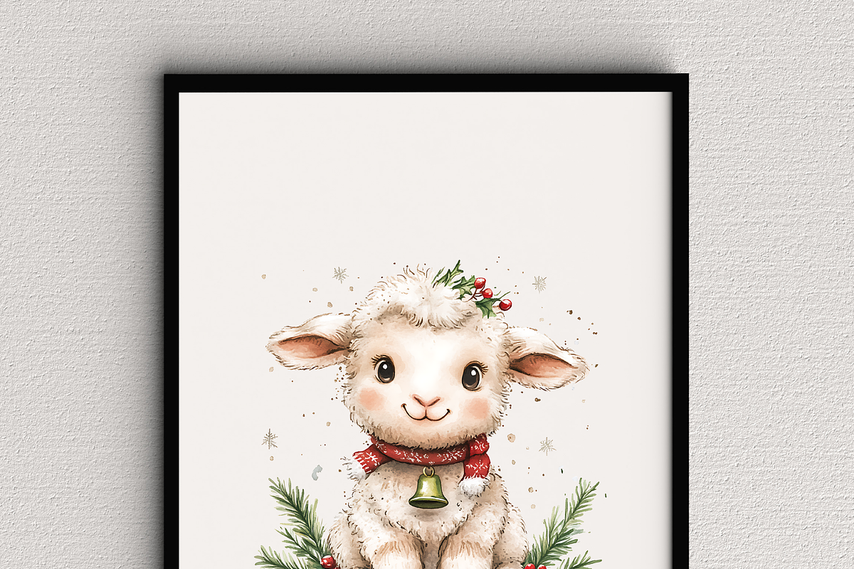 50 Christmas Coloring Pages Bundle, a Seasonal Illustration by Daffodil Dream Studio (Photo 7 of 8)
